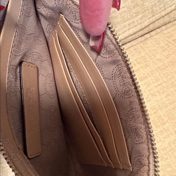 Michael Kors Tan Monogram Clutch - Picture 4 of 5